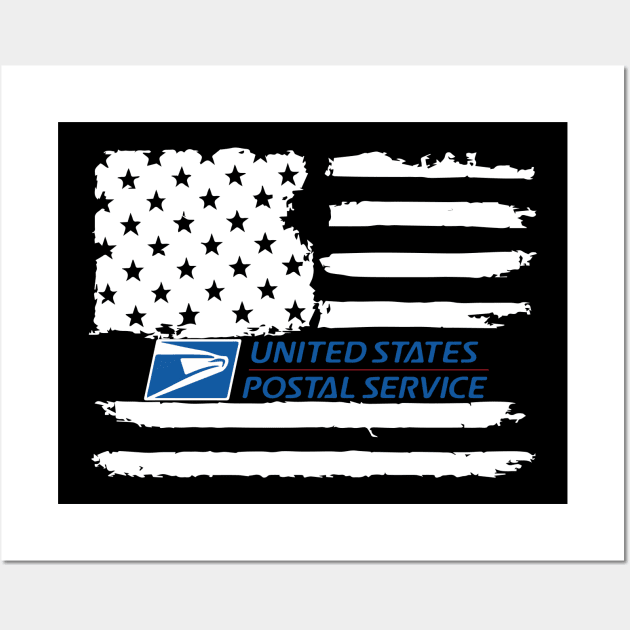 US Postal Service T Shirt Postal Workers Gift Shirt Wall Art by danieldamssm